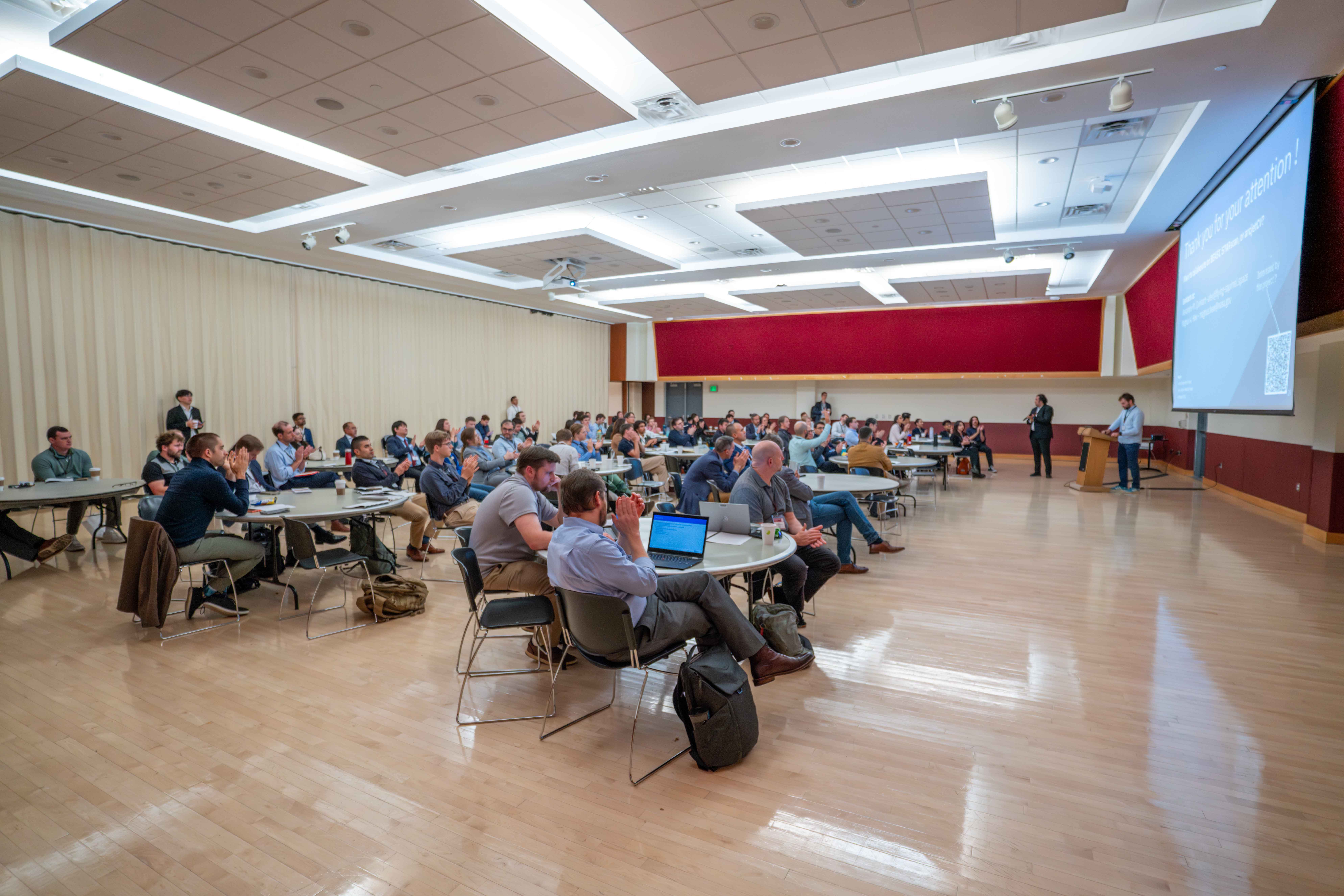 Photo of entire ballroom filled with attendees during a session